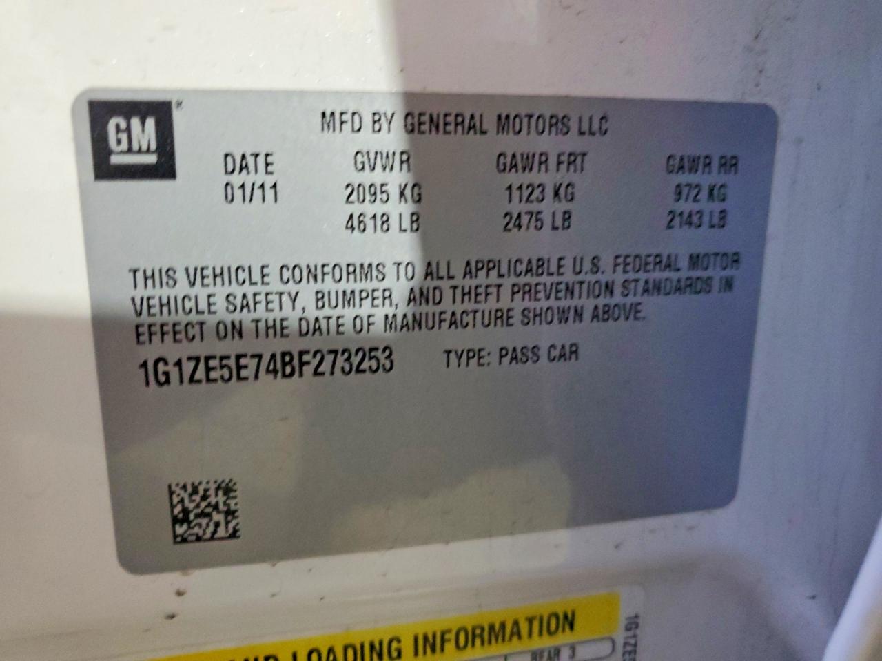 2011 CHEVROLET MALIBU LTZ photo 12