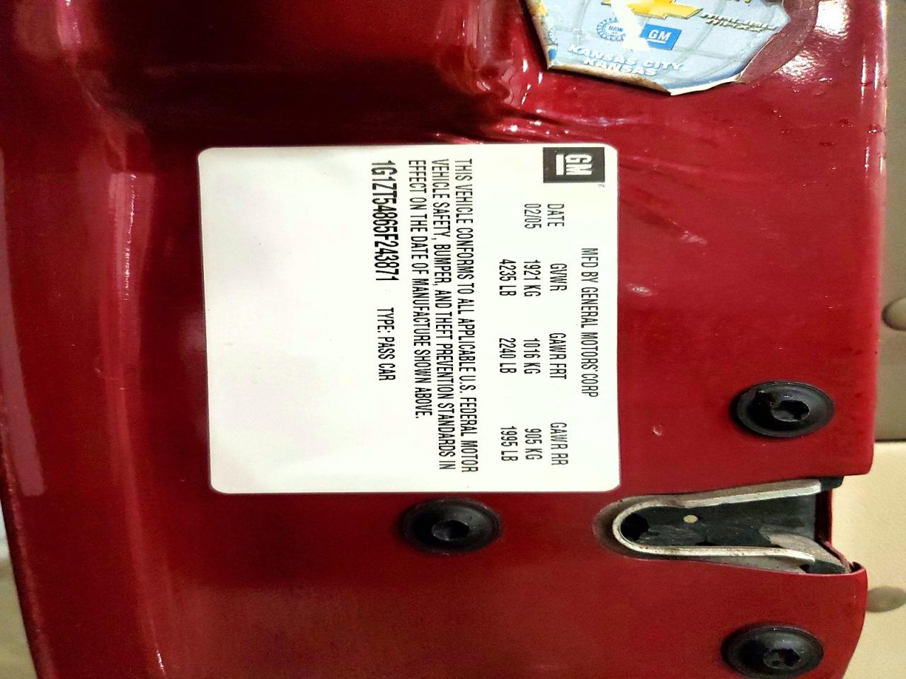2005 CHEVROLET MALIBU LS photo 12