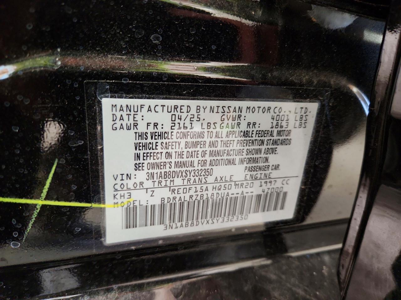 2025 NISSAN SENTRA SR photo 12
