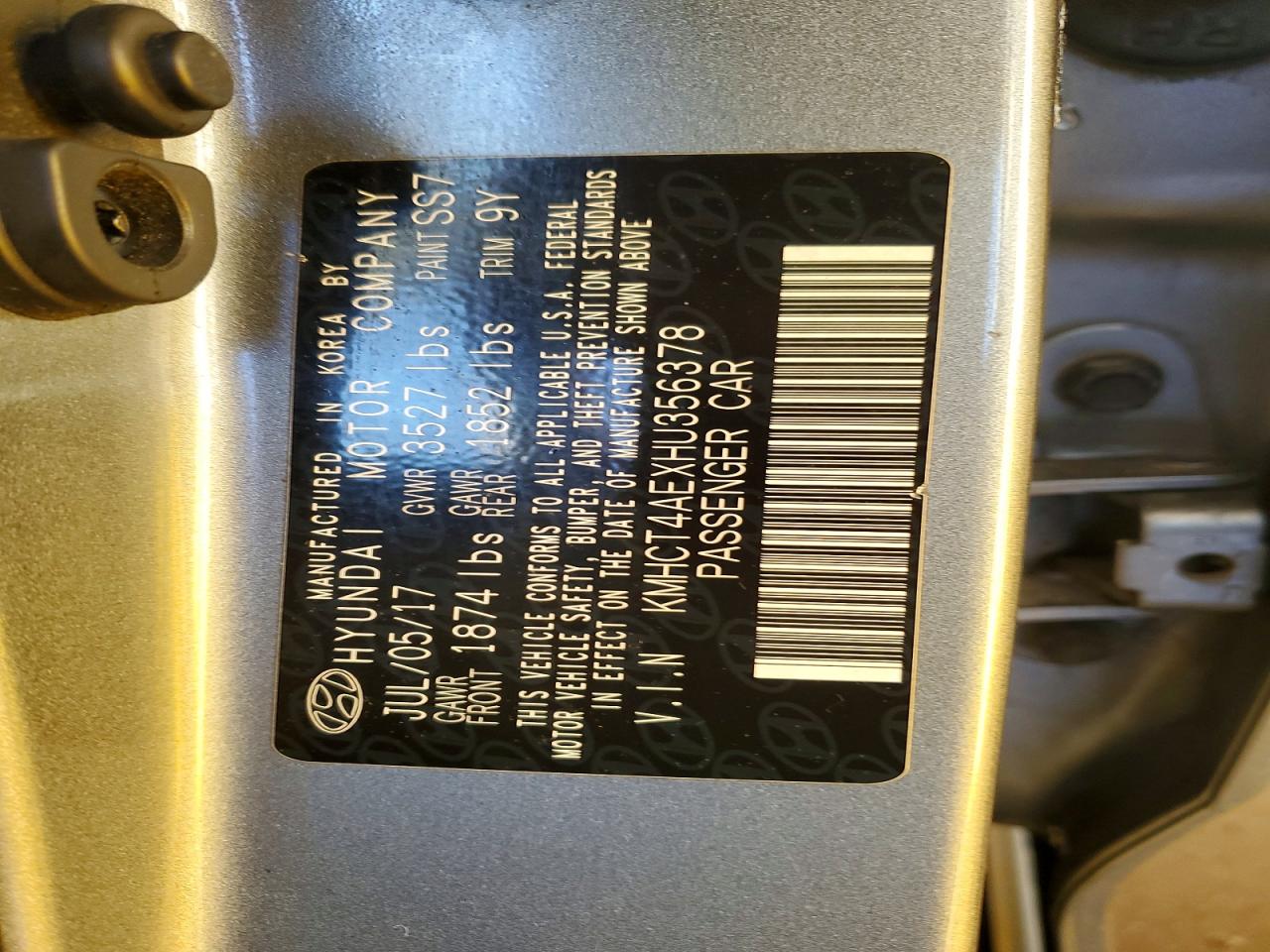2017 HYUNDAI ACCENT VALUE EDITION photo 12