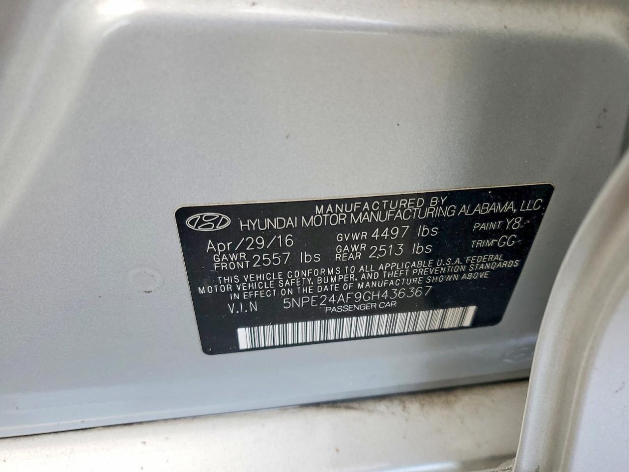2016 HYUNDAI SONATA SE photo 12
