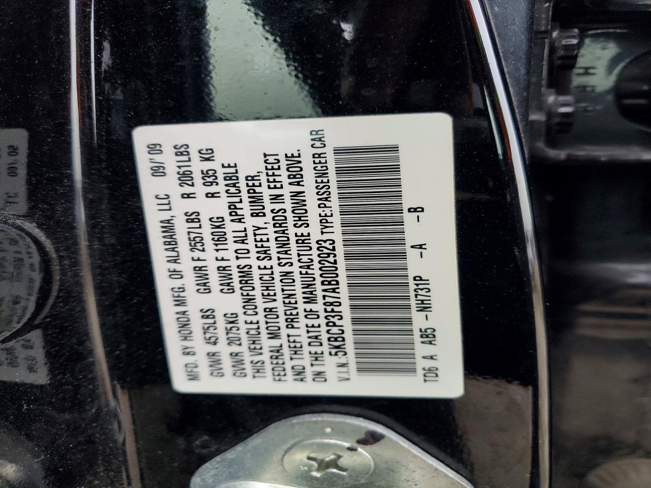 2010 HONDA ACCORD EXL photo 12