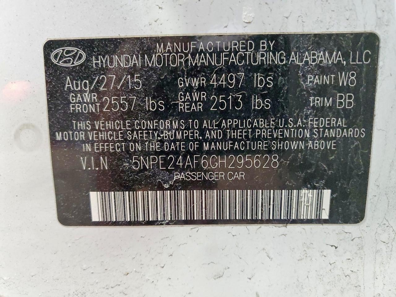 2016 HYUNDAI SONATA SE photo 12