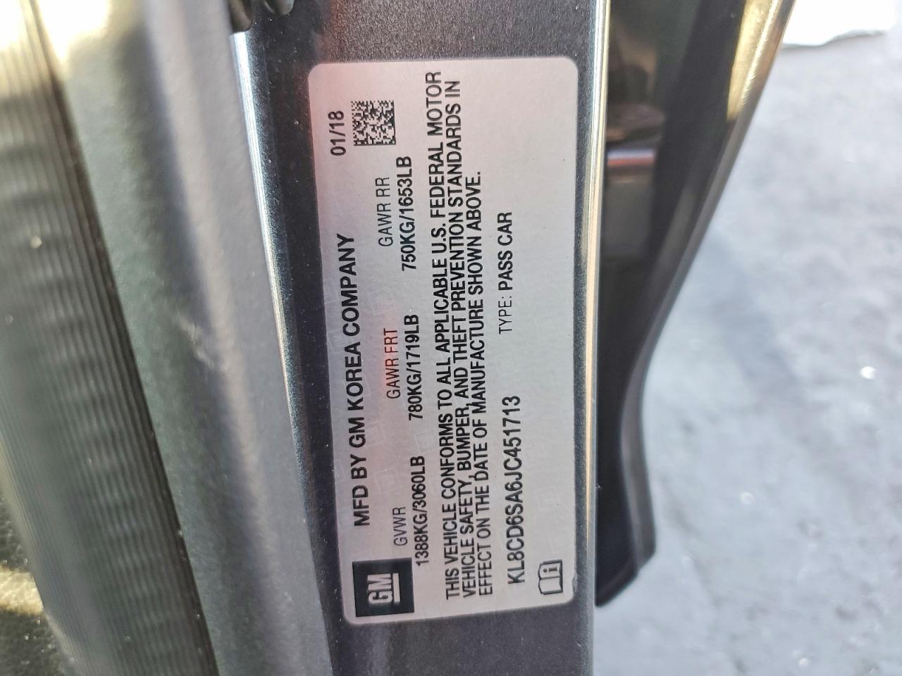 2018 CHEVROLET SPARK 1LT photo 12