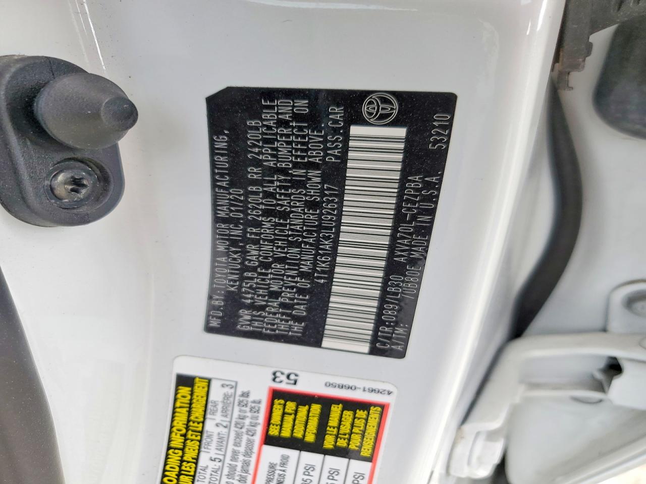 2020 TOYOTA CAMRY XSE photo 12
