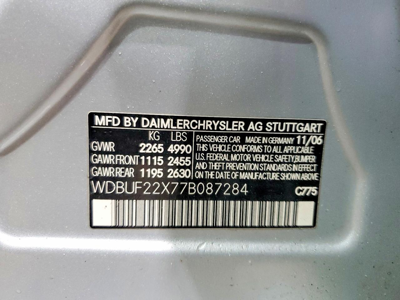 2007 MERCEDES-BENZ E 320 CDI photo 13
