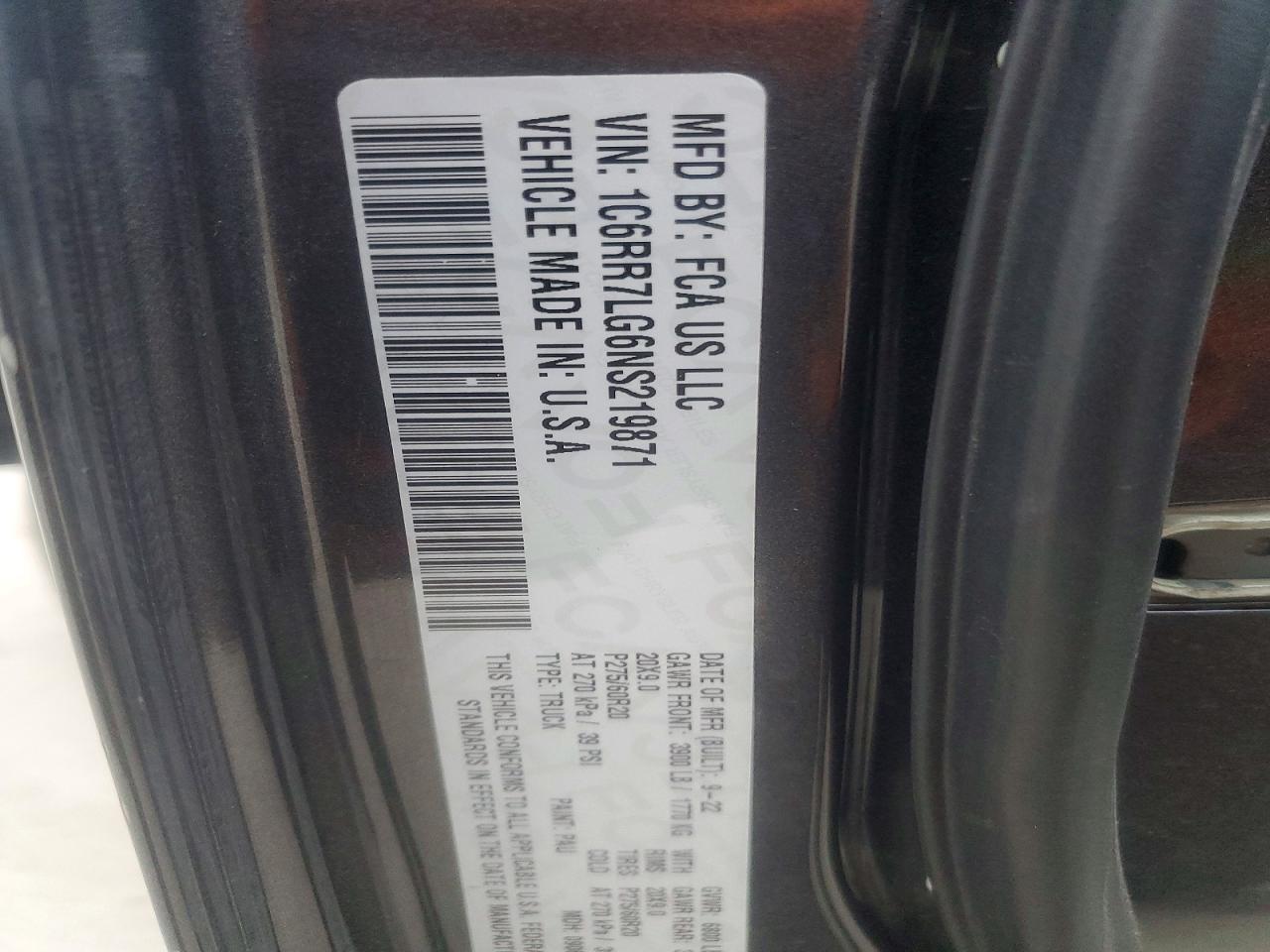 2022 RAM 1500 CLASSIC SLT photo 12