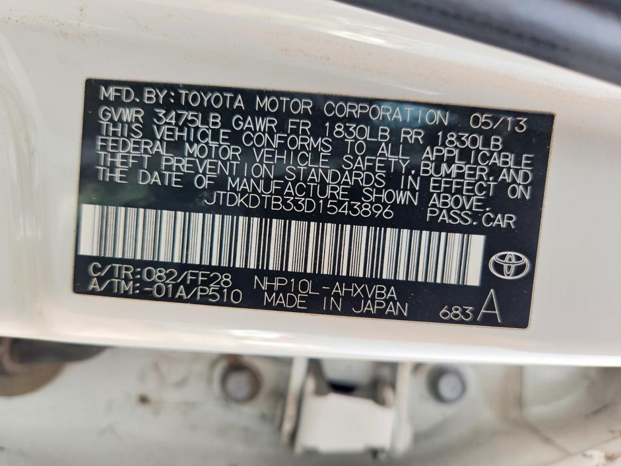 2013 TOYOTA PRIUS C photo 23