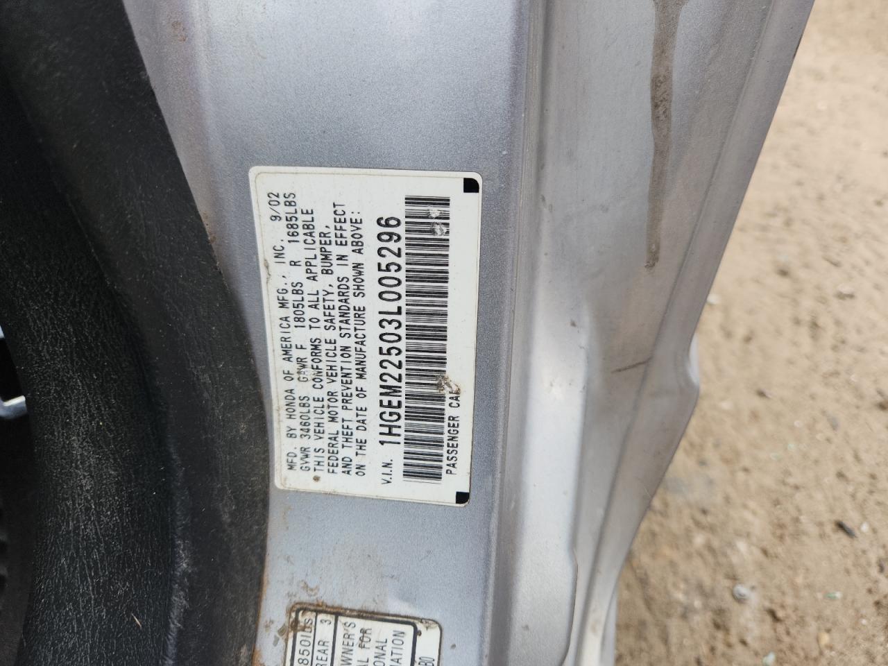 2003 HONDA CIVIC photo 23