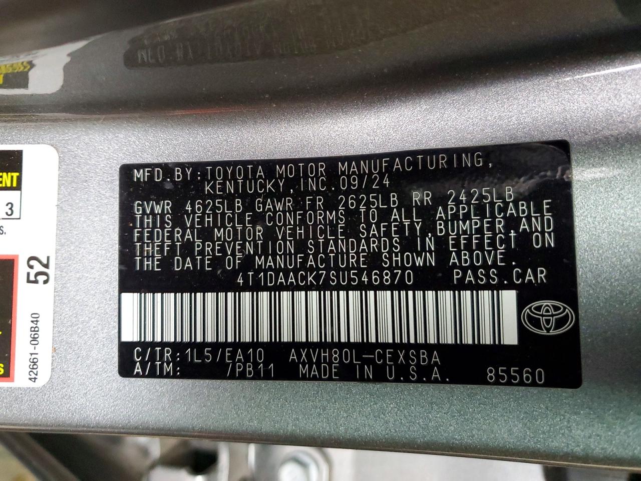 2025 TOYOTA CAMRY XSE photo 13