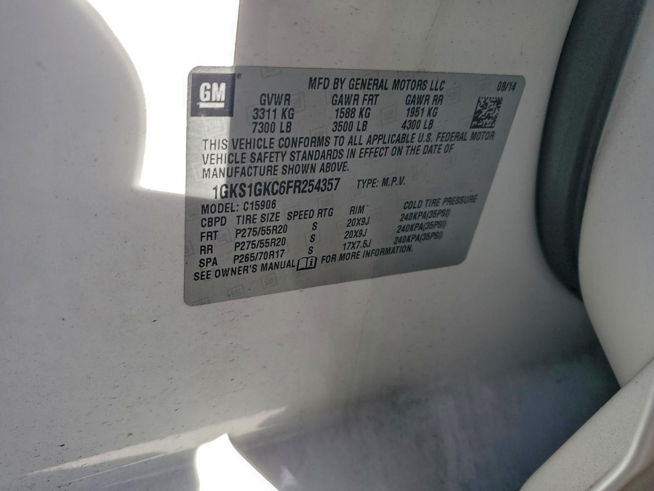 2015 GMC YUKON XL C1500 SLE photo 14