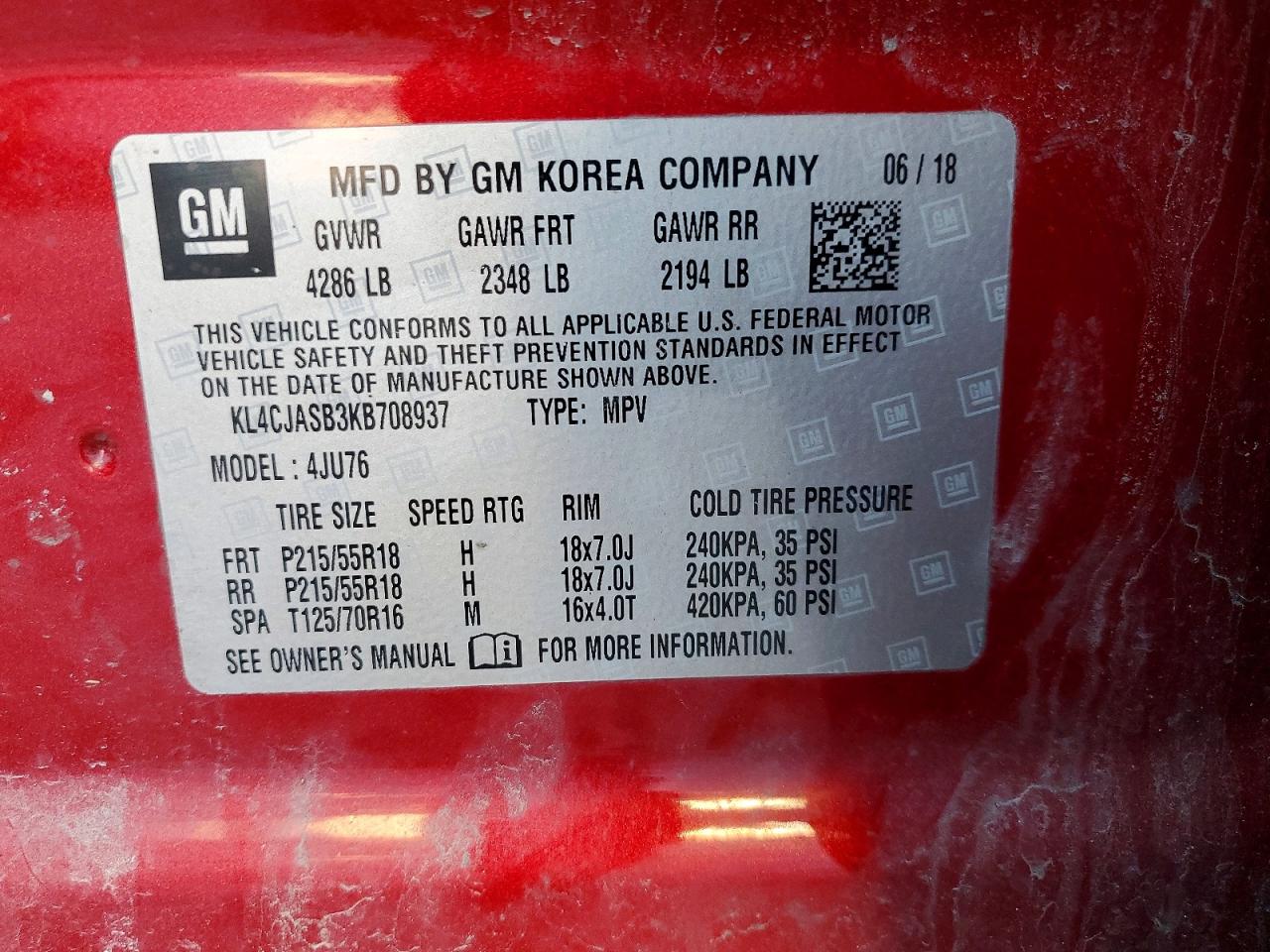 2019 BUICK ENCORE PREFERRED photo 34
