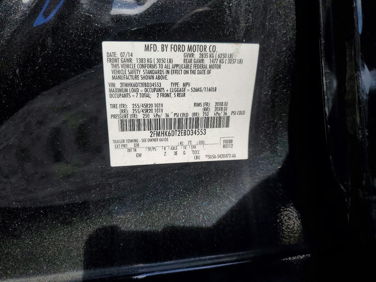 2014 FORD FLEX photo 13