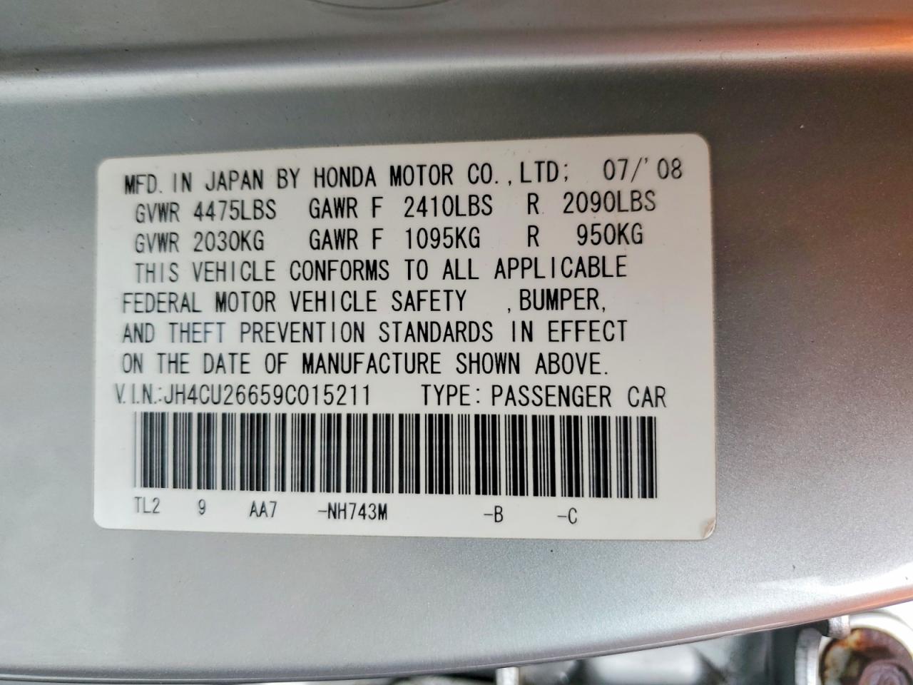 2009 ACURA TSX photo 12