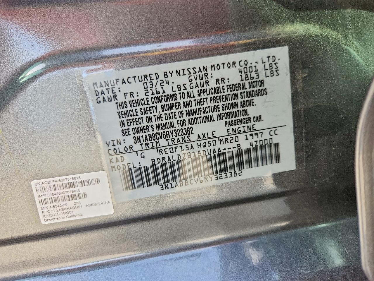 2024 NISSAN SENTRA SV photo 13