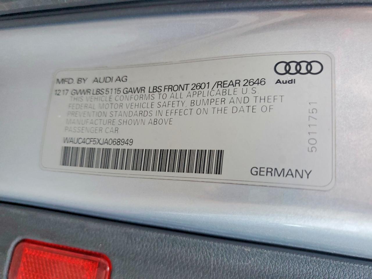 2018 AUDI S5 PRESTIGE photo 13