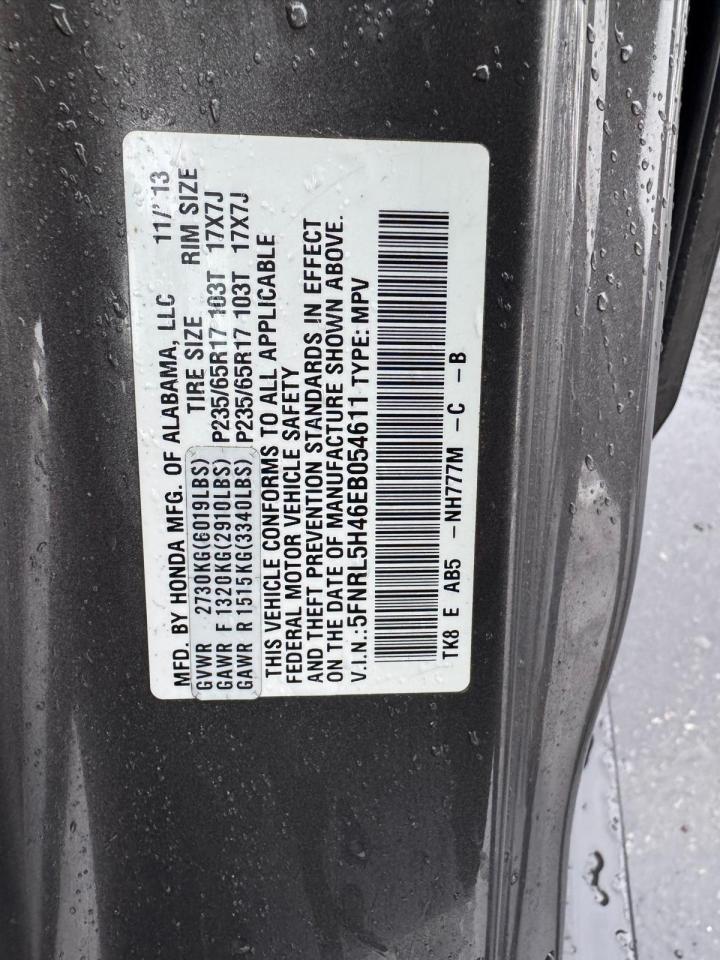 2014 HONDA ODYSSEY EX photo 12