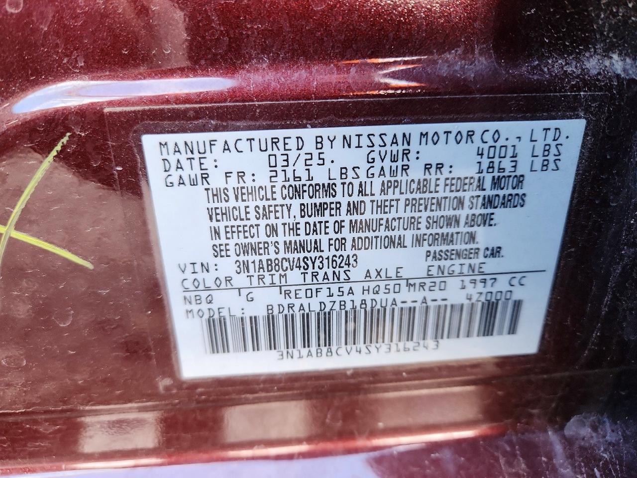 2025 NISSAN SENTRA SV photo 13