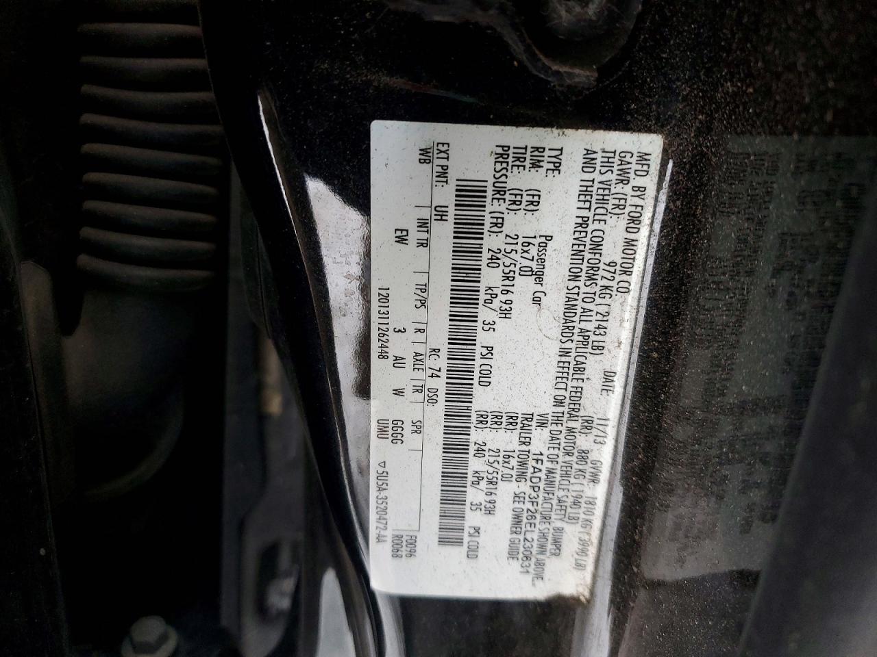 2014 FORD FOCUS SE photo 12