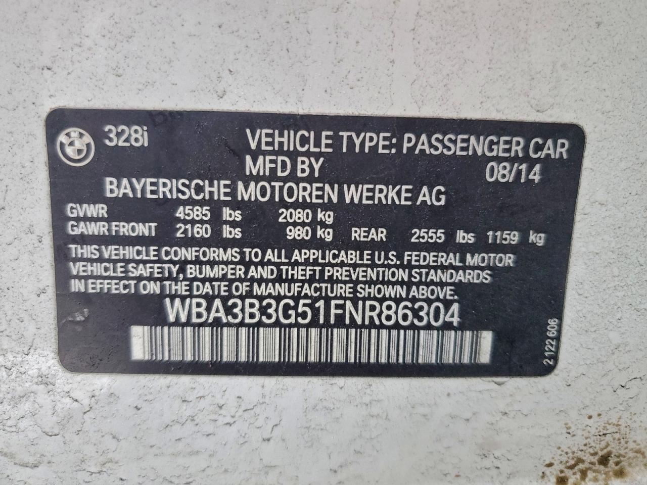 2015 BMW 328 XI photo 12