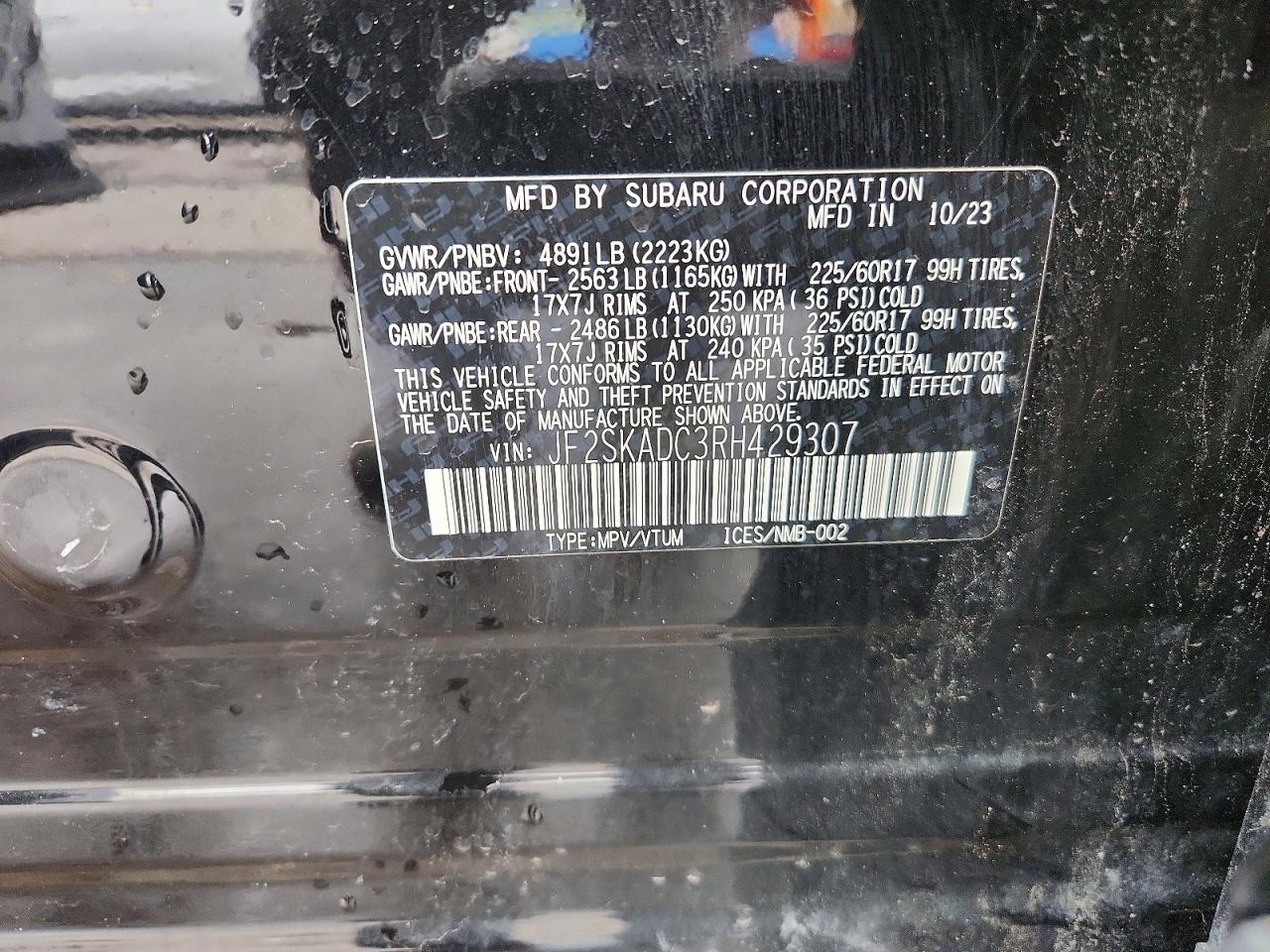 2024 SUBARU FORESTER PREMIUM photo 14