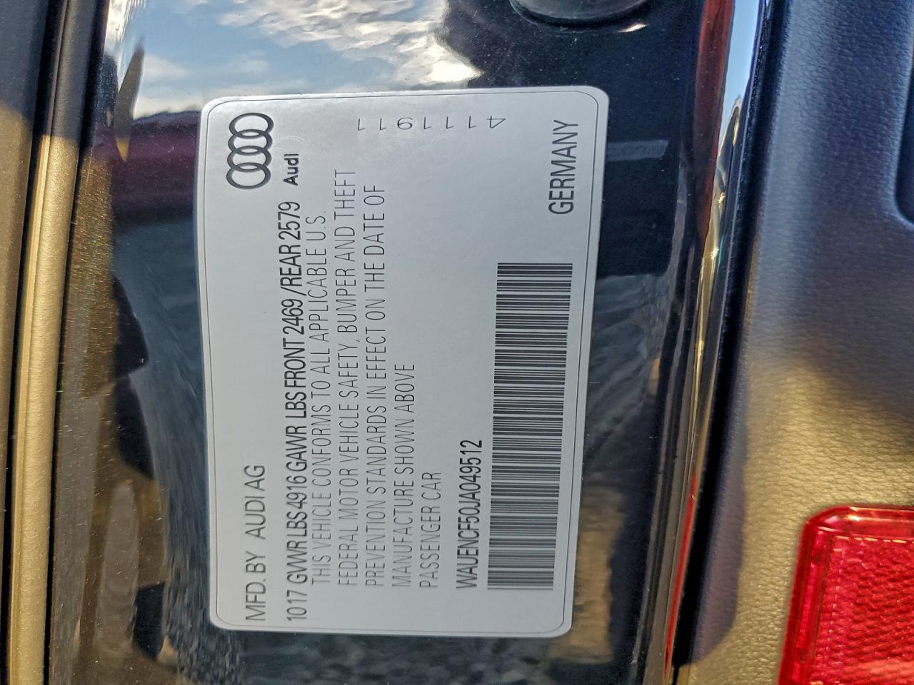 2018 AUDI A5 PREMIUM PLUS S-LINE photo 13