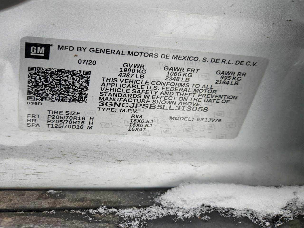 2020 CHEVROLET TRAX 1LT photo 14