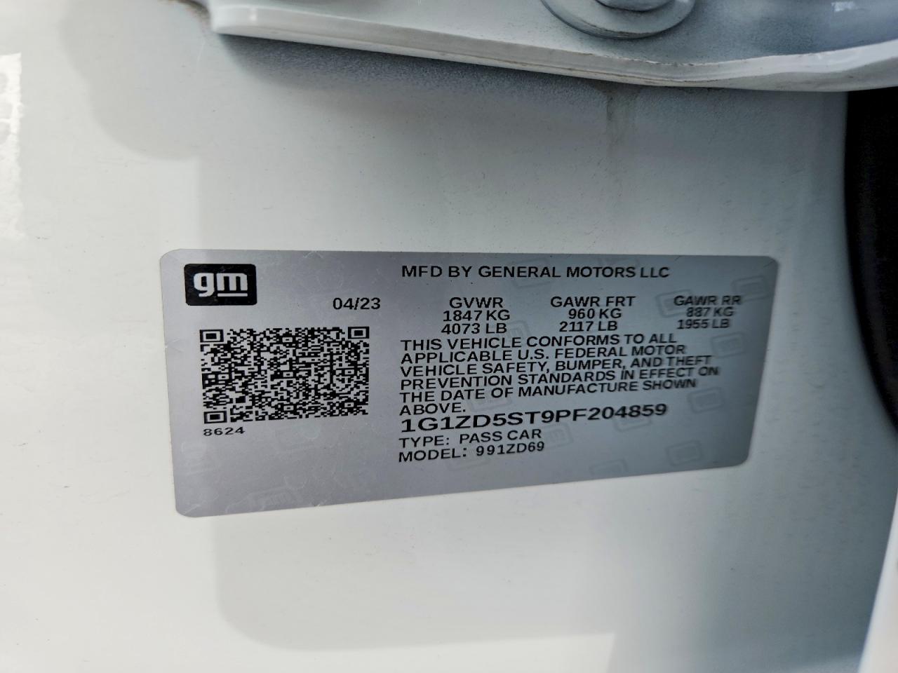 2023 CHEVROLET MALIBU LT photo 12