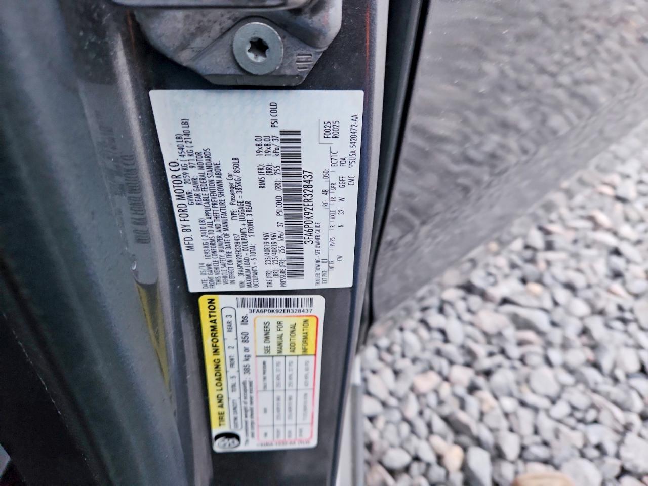 2014 FORD FUSION TITANIUM photo 12