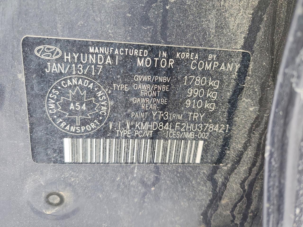 2017 HYUNDAI ELANTRA SE photo 12