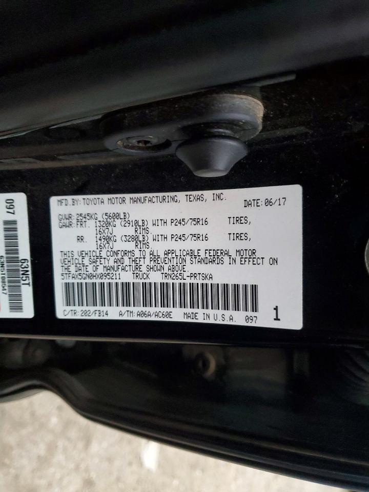 2017 TOYOTA TACOMA DOUBLE CAB photo 12