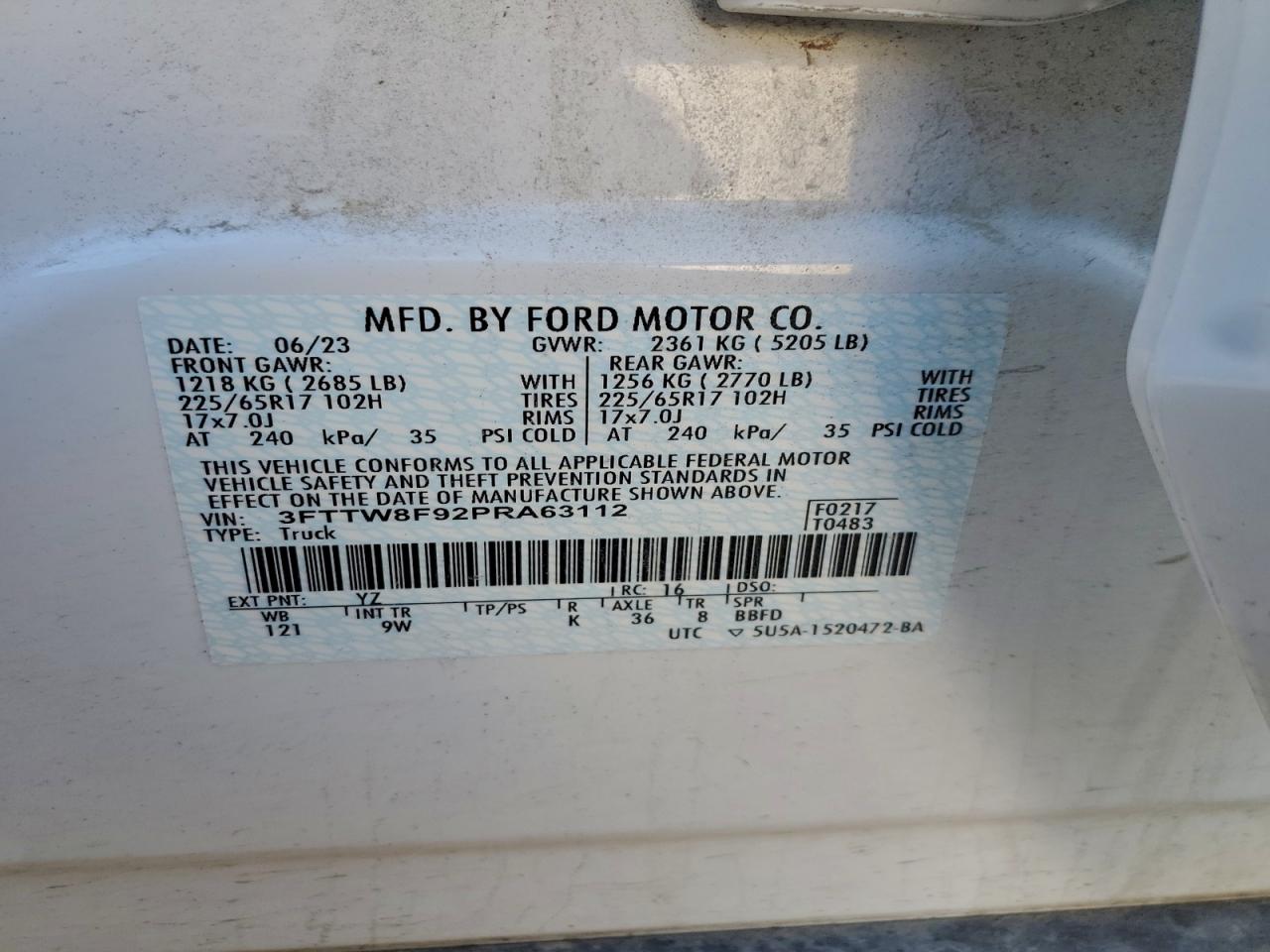 2023 FORD MAVERICK XL photo 12