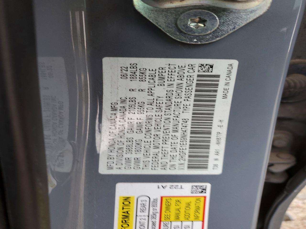 2022 HONDA CIVIC SI photo 25
