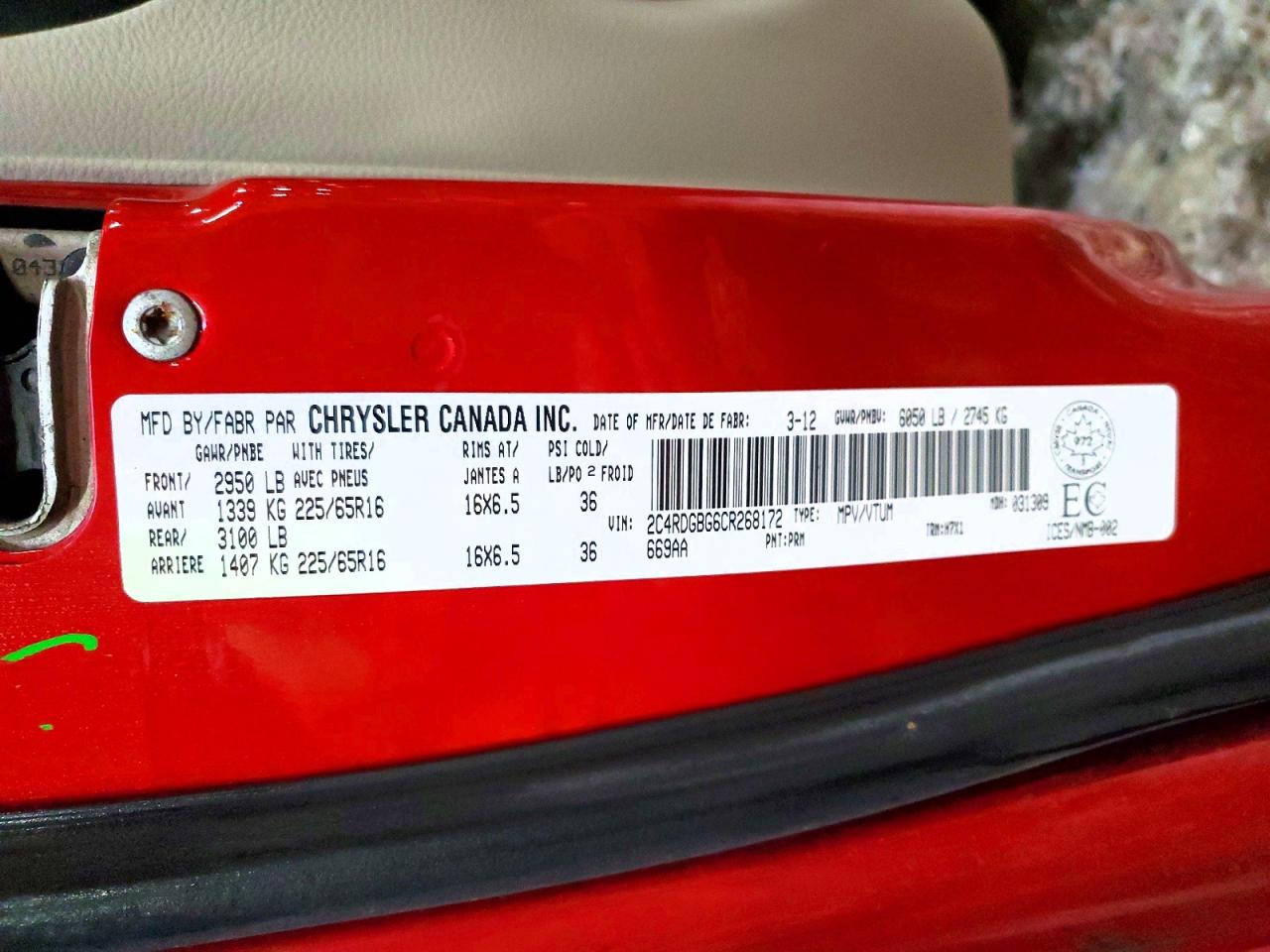 2012 DODGE GRAND CARAVAN SE photo 13