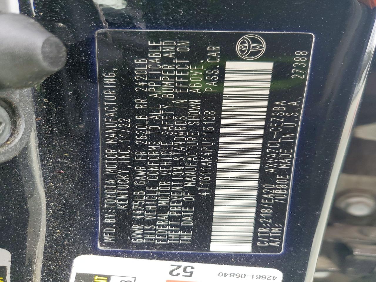 2023 TOYOTA CAMRY SE NIGHT SHADE photo 12