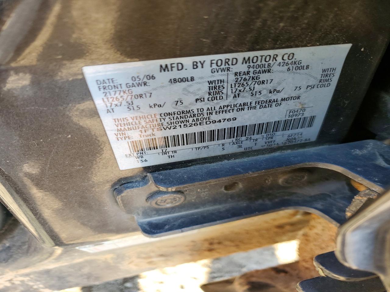2006 FORD F250 SUPER DUTY photo 12