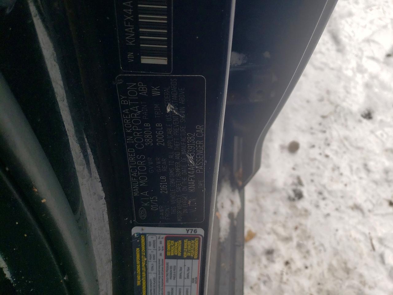 2015 KIA FORTE LX photo 12