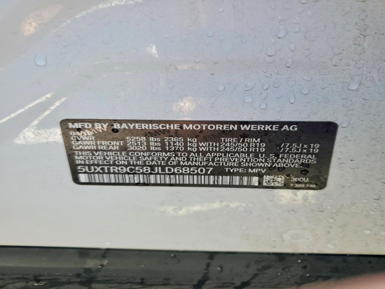 2018 BMW X3 XDRIVE30I photo 14
