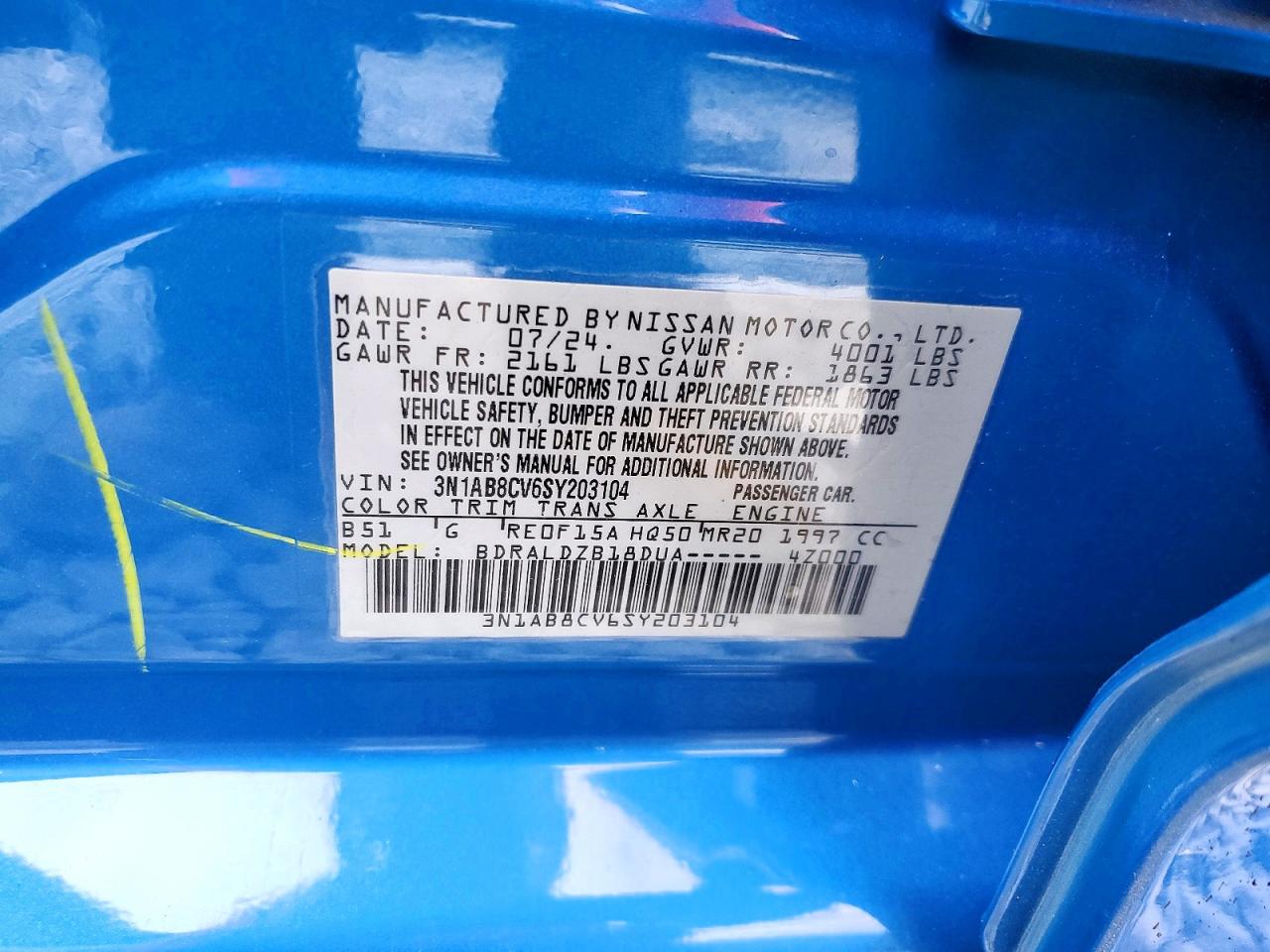2025 NISSAN SENTRA SV photo 12