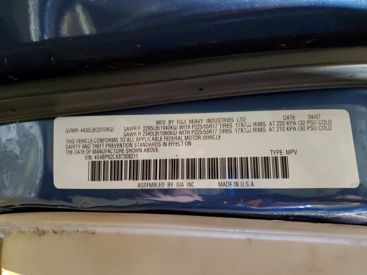 2008 SUBARU OUTBACK 2.5I LIMITED photo 13
