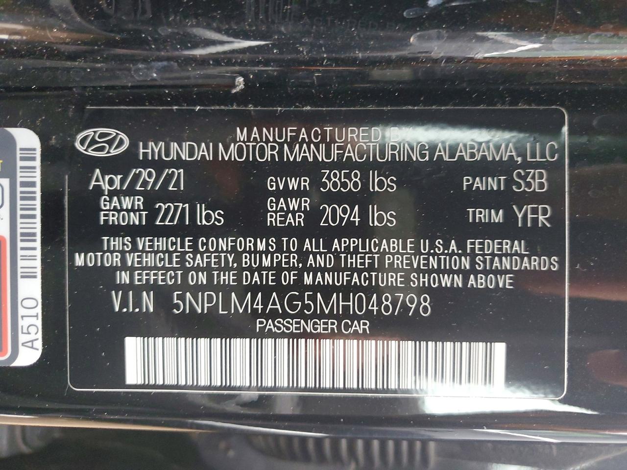 2021 HYUNDAI ELANTRA SEL photo 12