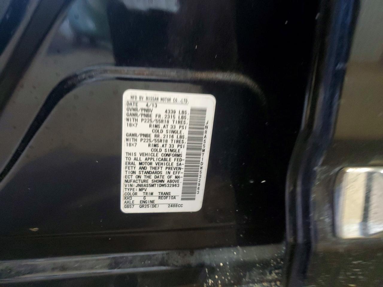 2013 NISSAN ROGUE S photo 12