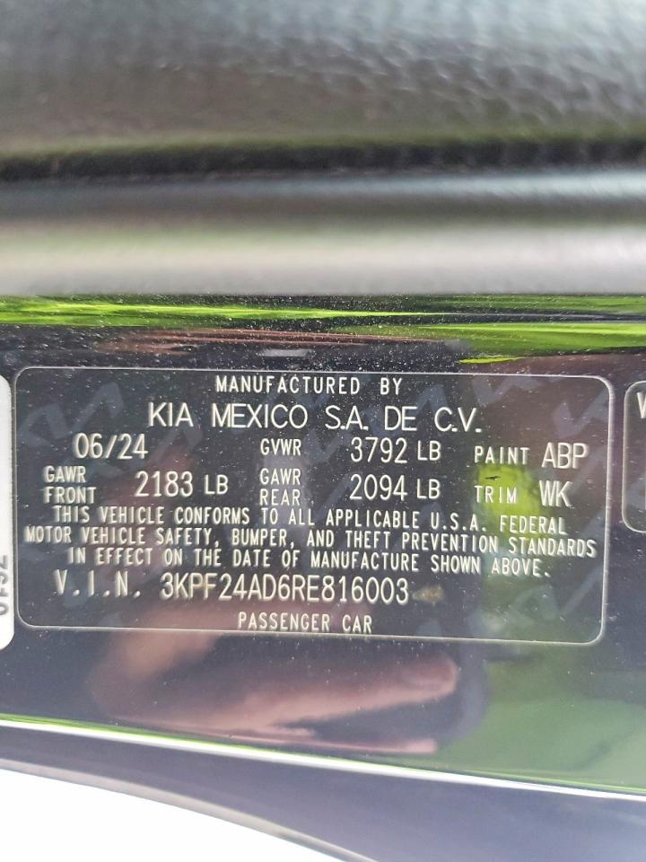2024 KIA FORTE LX photo 12