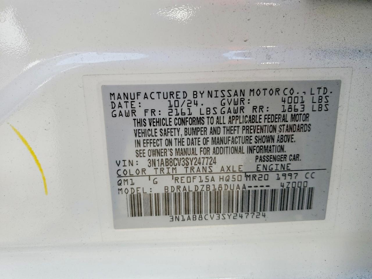 2025 NISSAN SENTRA SV photo 13