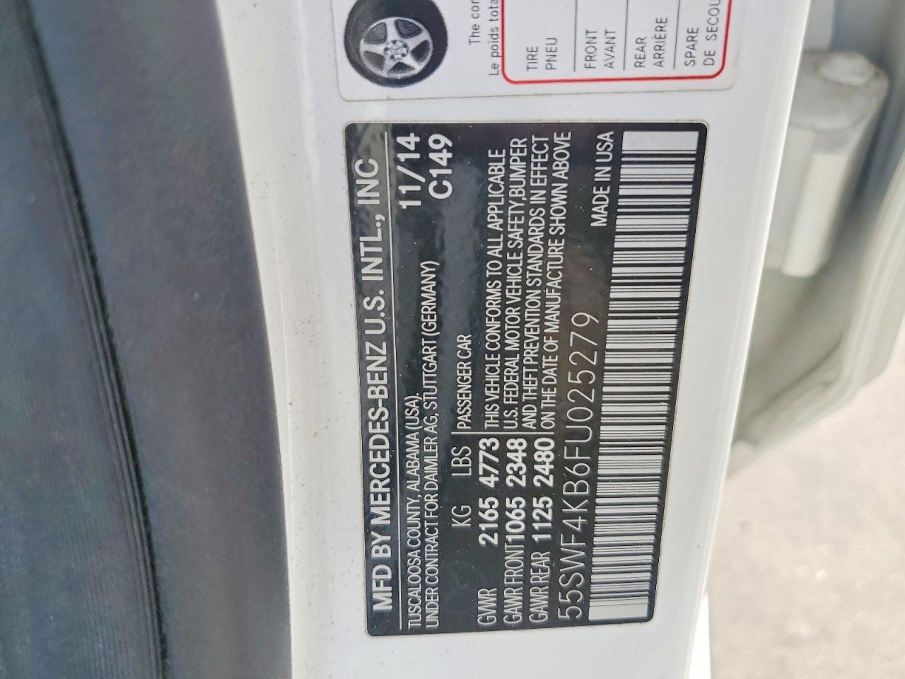 2015 MERCEDES-BENZ C 300 4MATIC photo 12