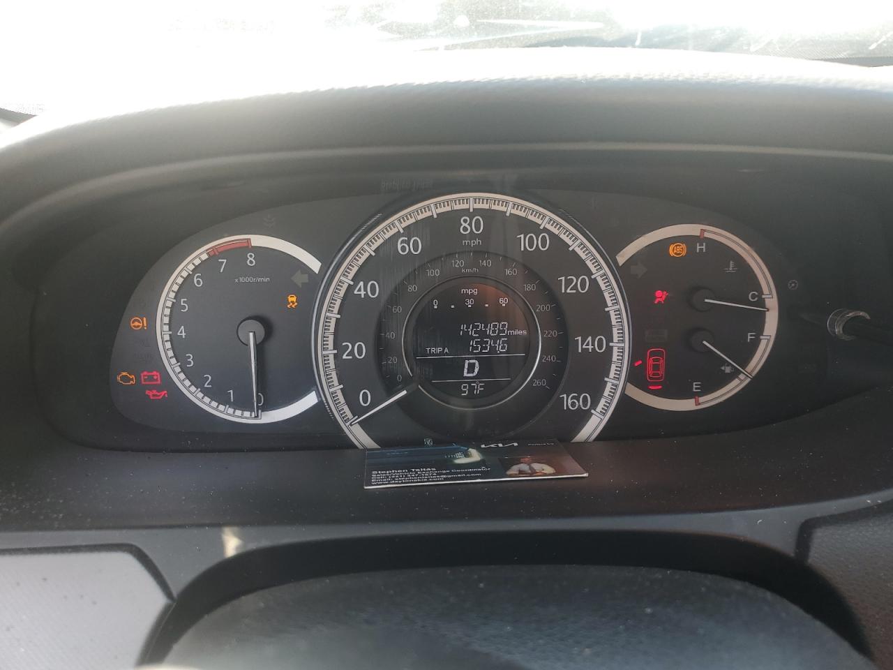2015 HONDA ACCORD LX photo 9