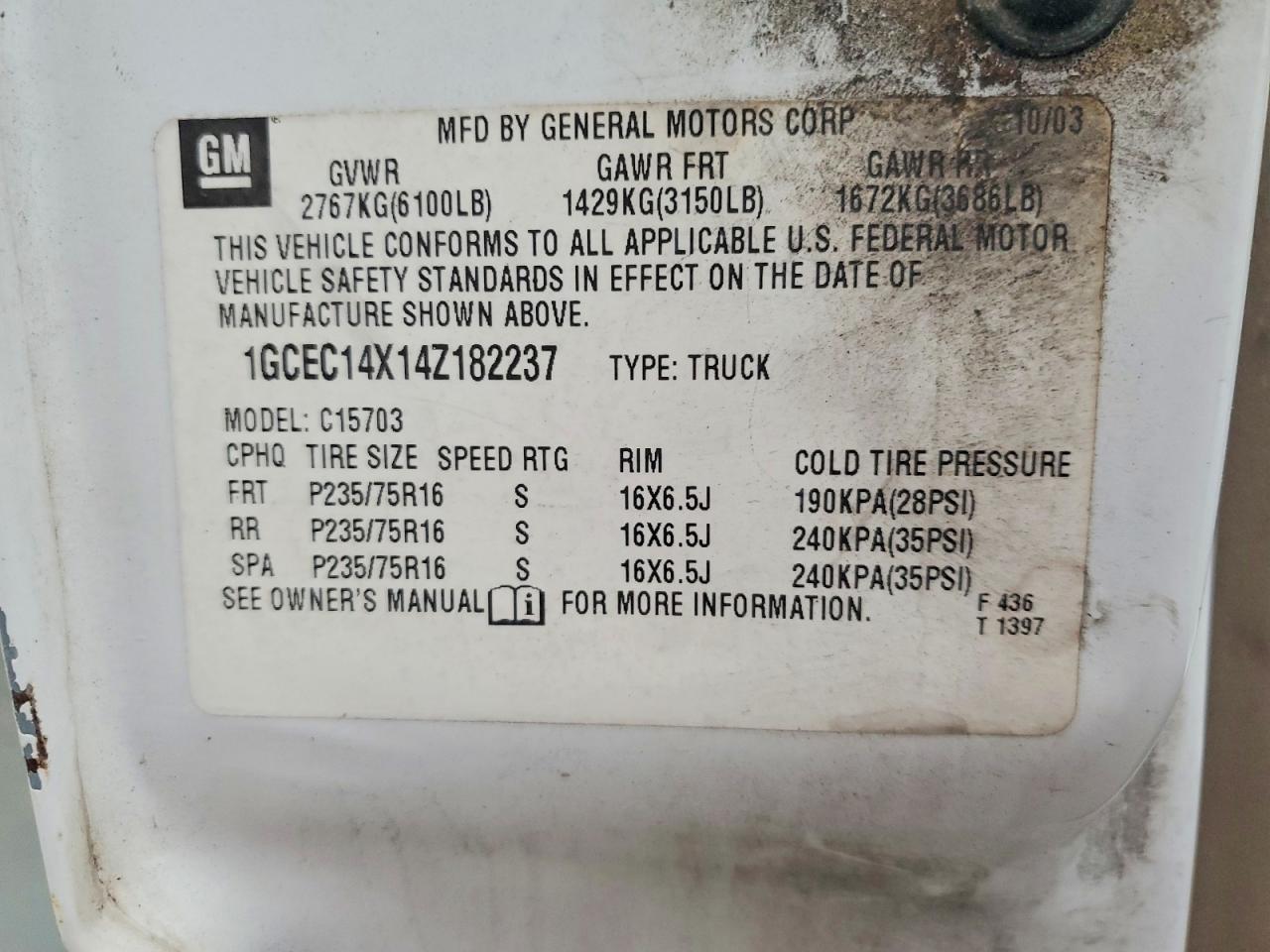 2004 CHEVROLET SILVERADO C1500 photo 12