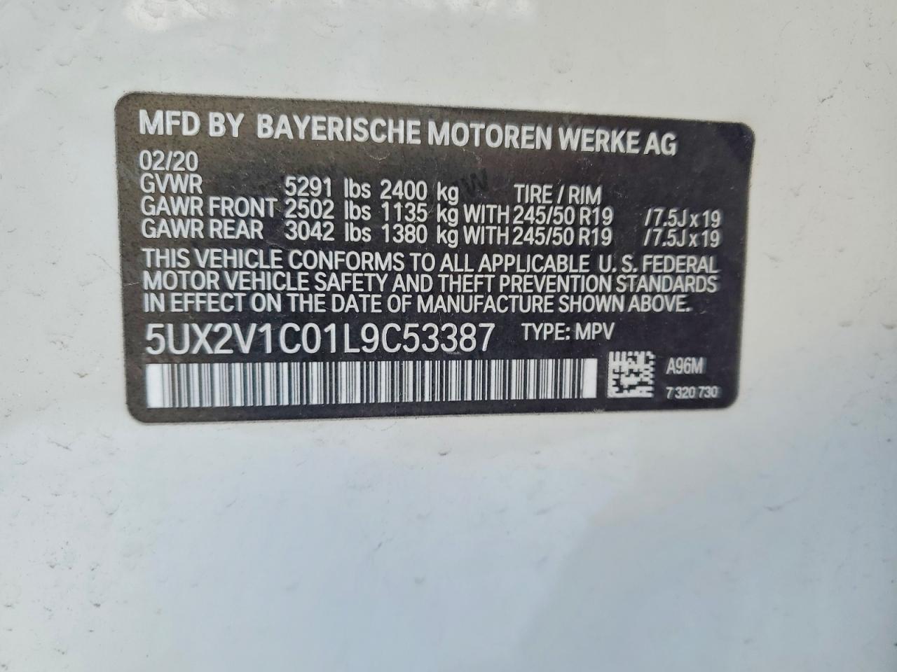 2020 BMW X4 XDRIVE30I photo 13