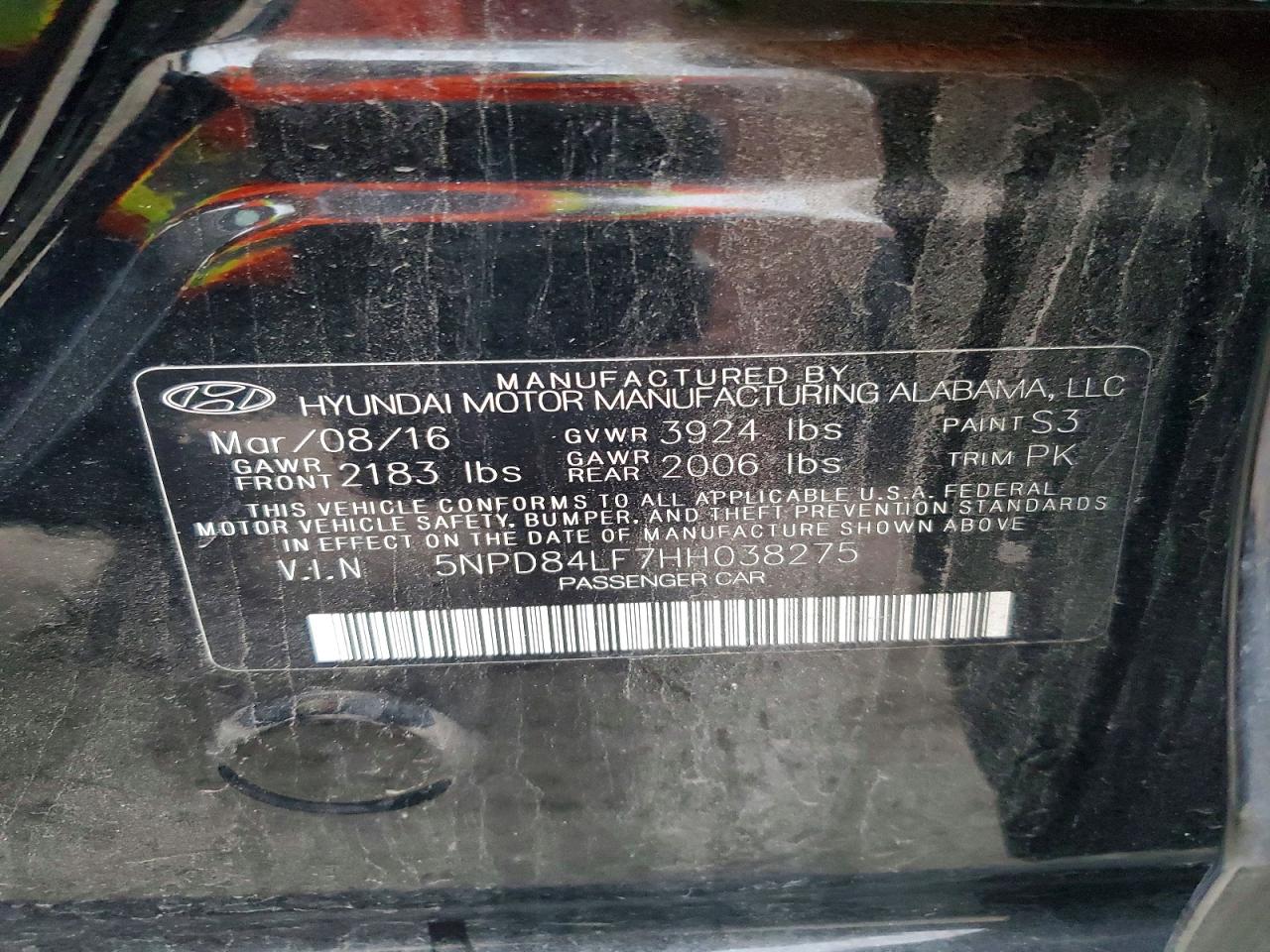 2017 HYUNDAI ELANTRA SE photo 12