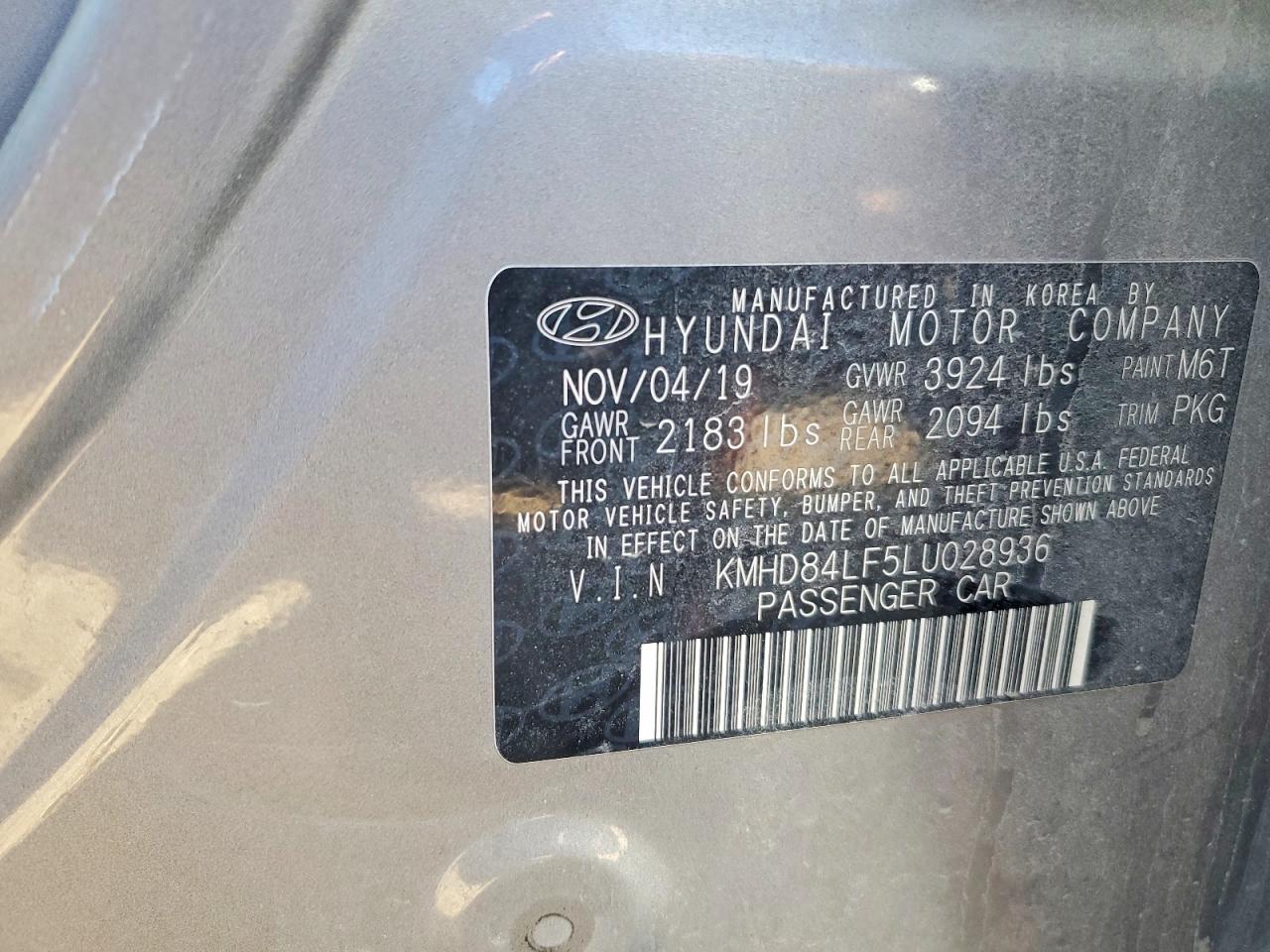 2020 HYUNDAI ELANTRA SEL photo 12